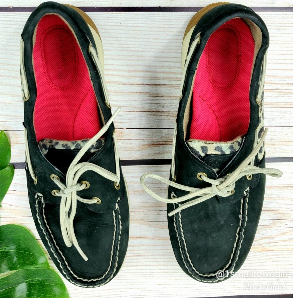 Sperry Top Siders cheetah print loafers 9.5 - Picture 4 of 8